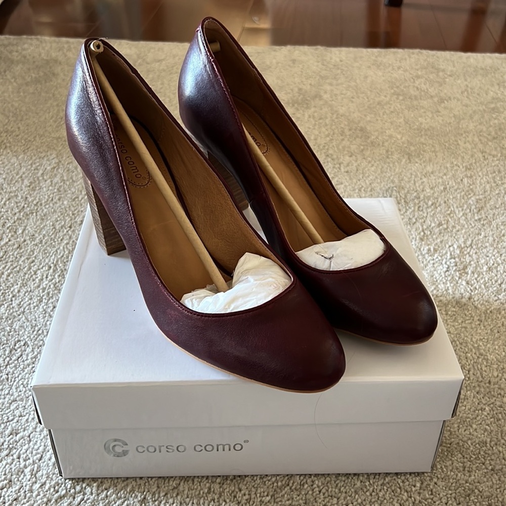 Corso Como Women's Anya 2.0 Pump Plum Vintage Goat